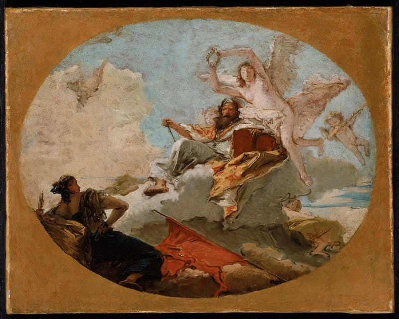 A coroação do mérito - Giovanni Battista Tiepolo