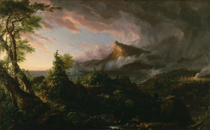 O Curso do Império: o estado selvagem - Thomas Cole