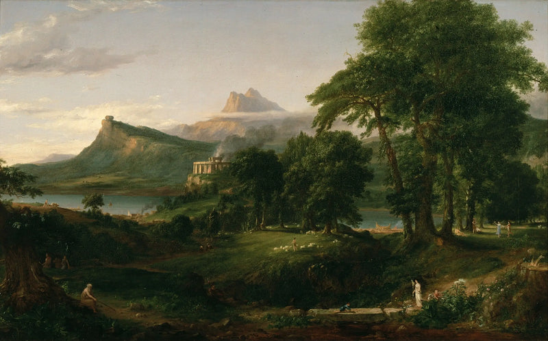 O Curso do Império: o estado de Arcádia ou Pastoral - Thomas Cole