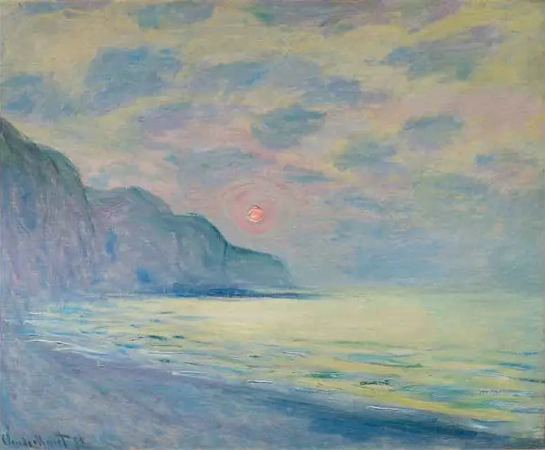 O convento do sol, o tempo nebuloso, Pourville - Claude Monet