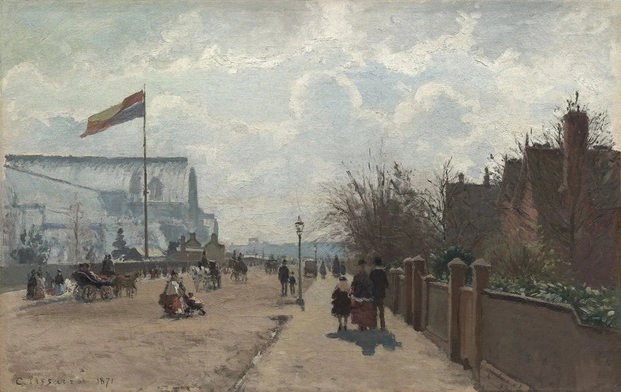 O Crystal Palace, Londres - Camille Pissarro
