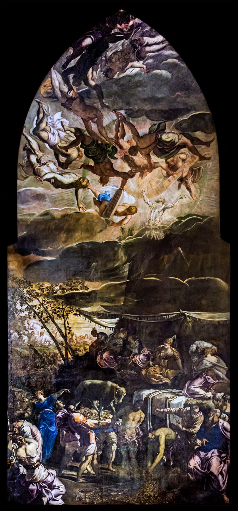 O culto do bezerro de ouro - Jacopo Tintoretto