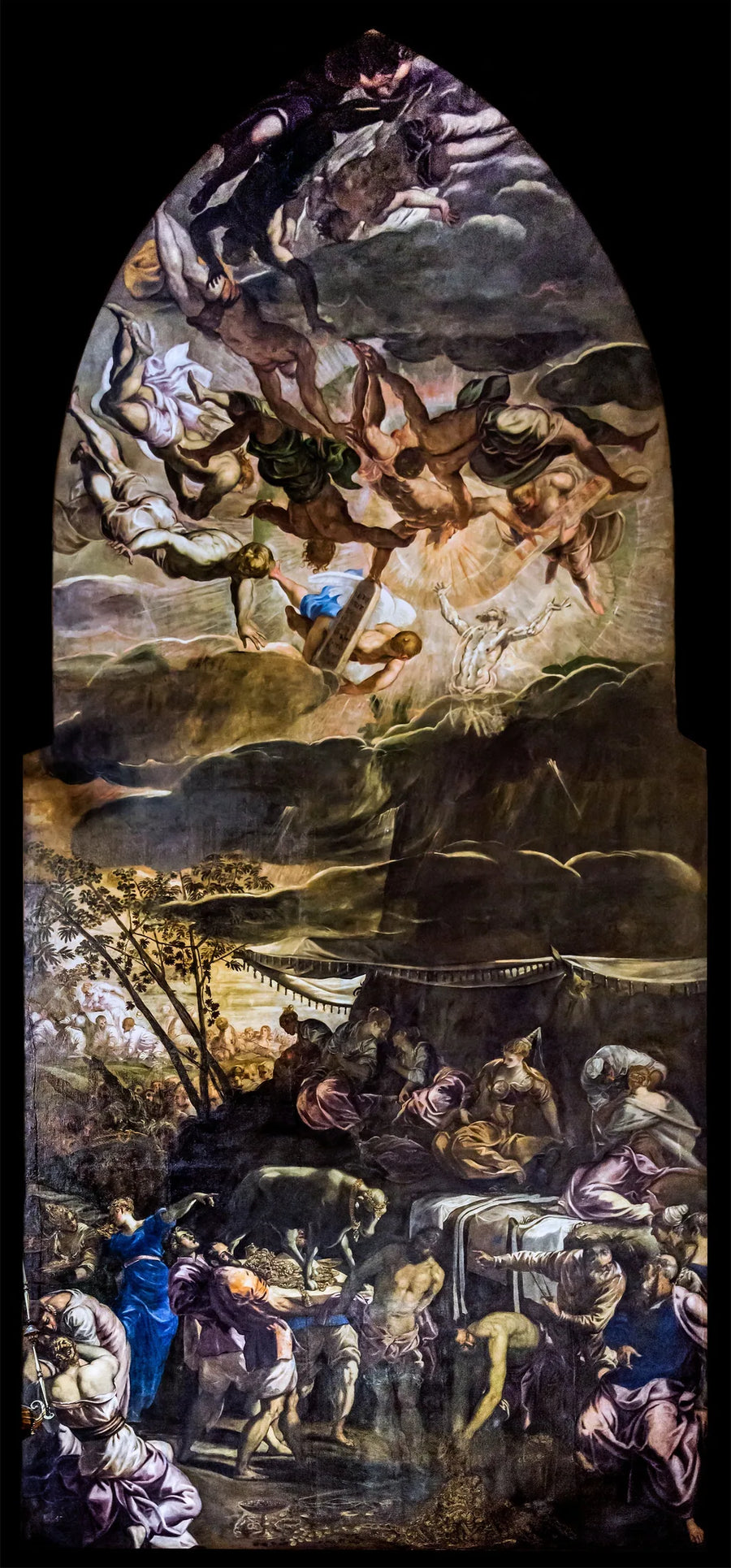 O culto do bezerro de ouro - Jacopo Tintoretto