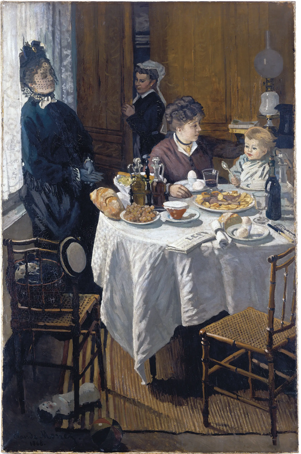 Reproduction du tableau « Le Déjeuner - Claude Monet » par Alpha Reproduction en peinture à l’huile