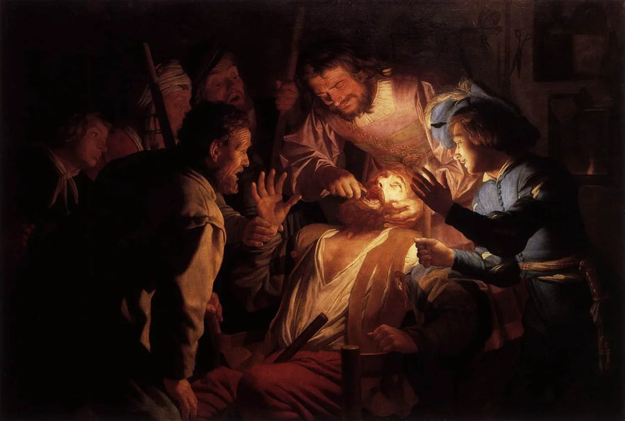 O dentista - Gerrit van Honthorst