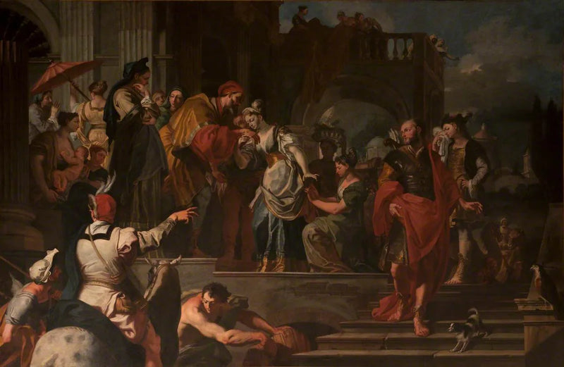 A partida de Rebecca - Francesco Solimena