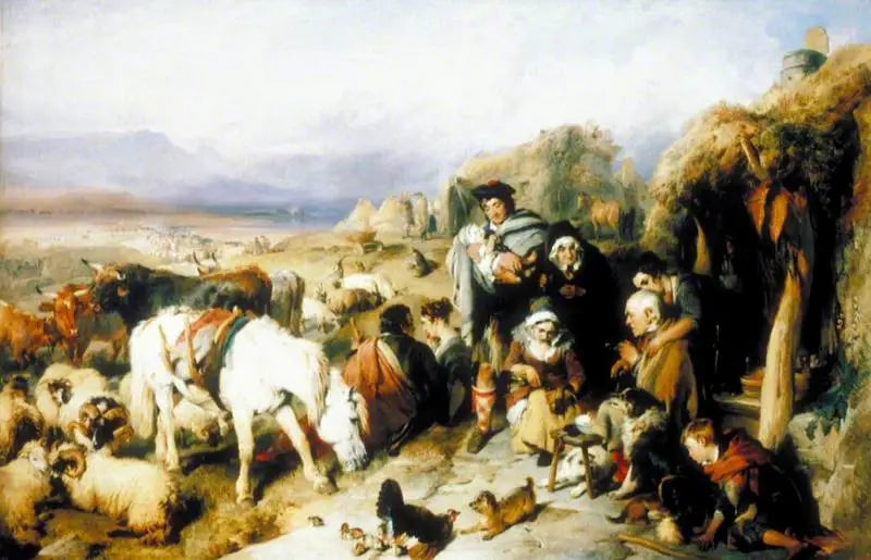 A partida do pastor de cães: uma cena nos Grampians - Edwin Henry Landseer