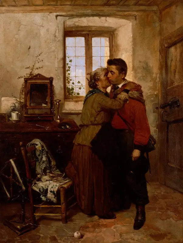 A partida do garibaldino - Gerolamo Induno