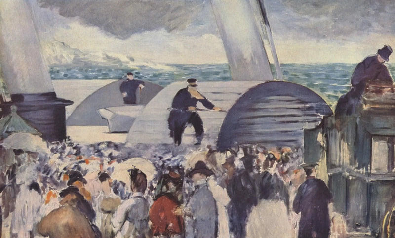 A partida do vapor de Folkstone - Édouard Manet