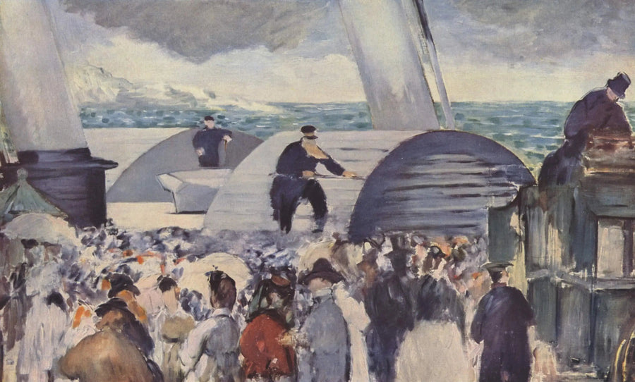 A partida do vapor de Folkstone - Édouard Manet