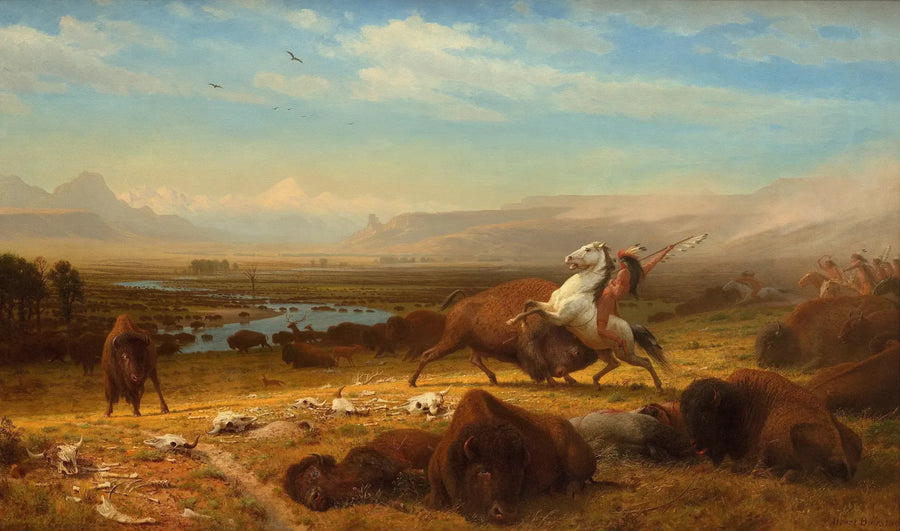 O Último dos bisontes - Albert Bierstadt