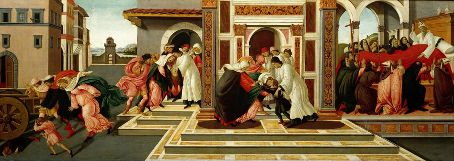 O Último Milagre e a Morte de São Zênobe - Sandro Botticelli