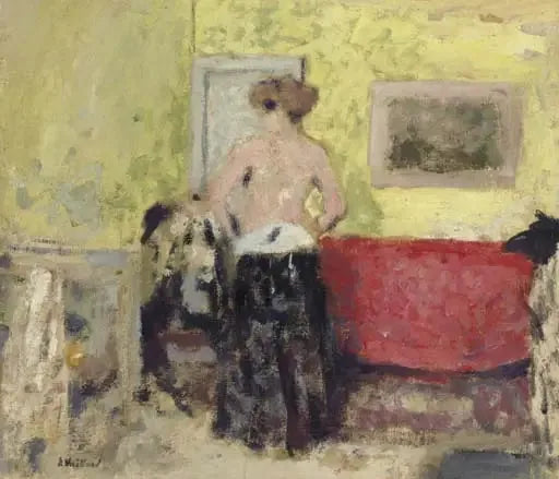 O roupão de costas - Édouard Vuillard