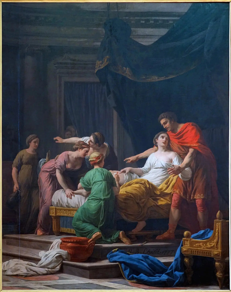A Dedicação de Porcia, esposa de Júlio Bruto - Nicolas-Bernard Lépicié