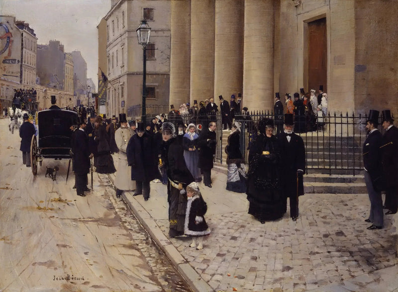 No domingo, perto de Saint-Philippe-du-Roule - Jean Béraud