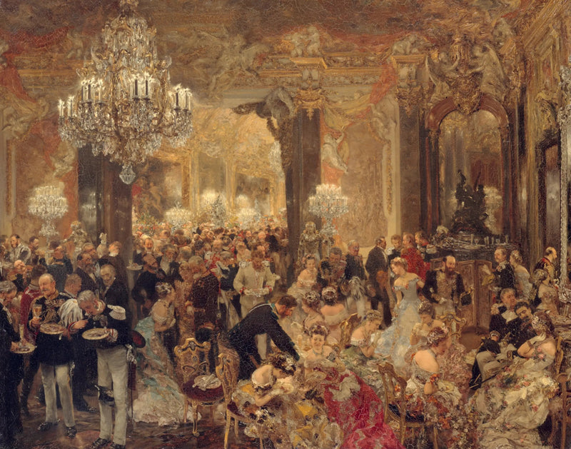 O Jantar no Baile - Adolph von Menzel