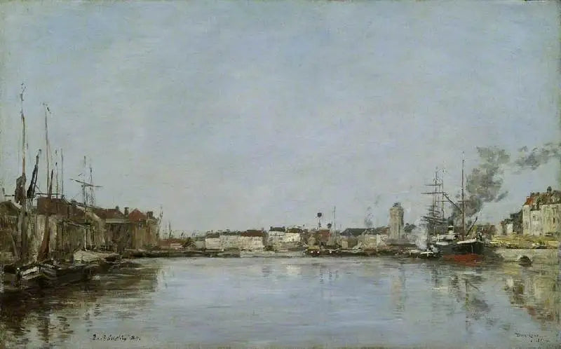 O Cais Holandês, Dunquerque - Eugène Boudin