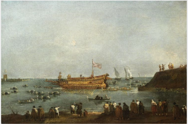 O Doge casa com o Adriático - Francesco Guardi
