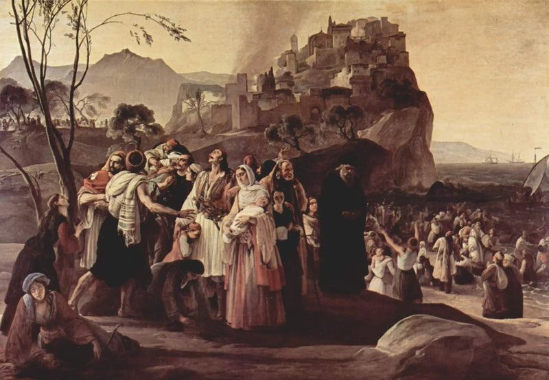 O drama de Parga - Francesco Hayez