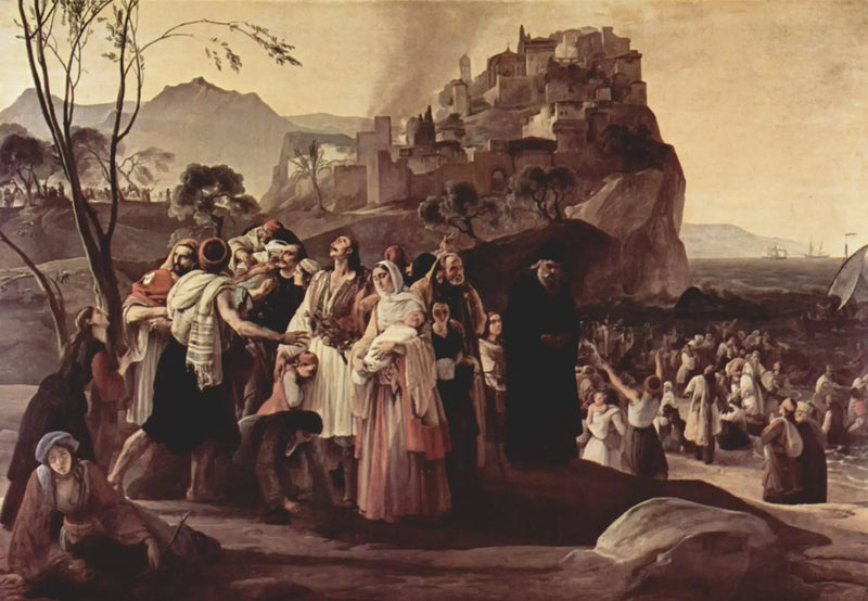 O drama de Parga - Francesco Hayez