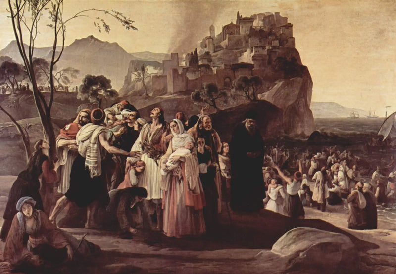 O drama de Parga - Francesco Hayez