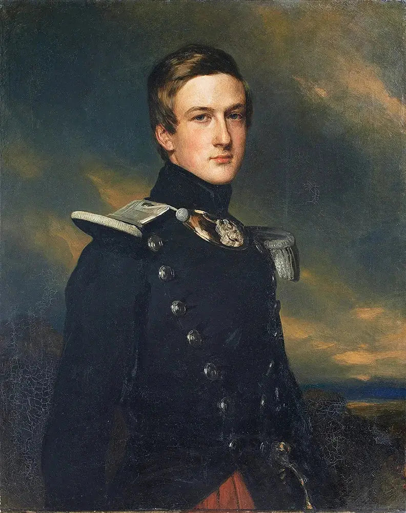O duque de Aumale, chefe de batalhão do 17º de infantaria leve - Franz Xaver Winterhalter