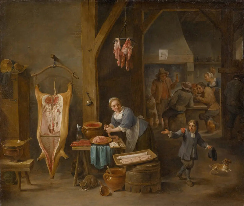 O fabricante de salsichas - David Teniers, o Jovem