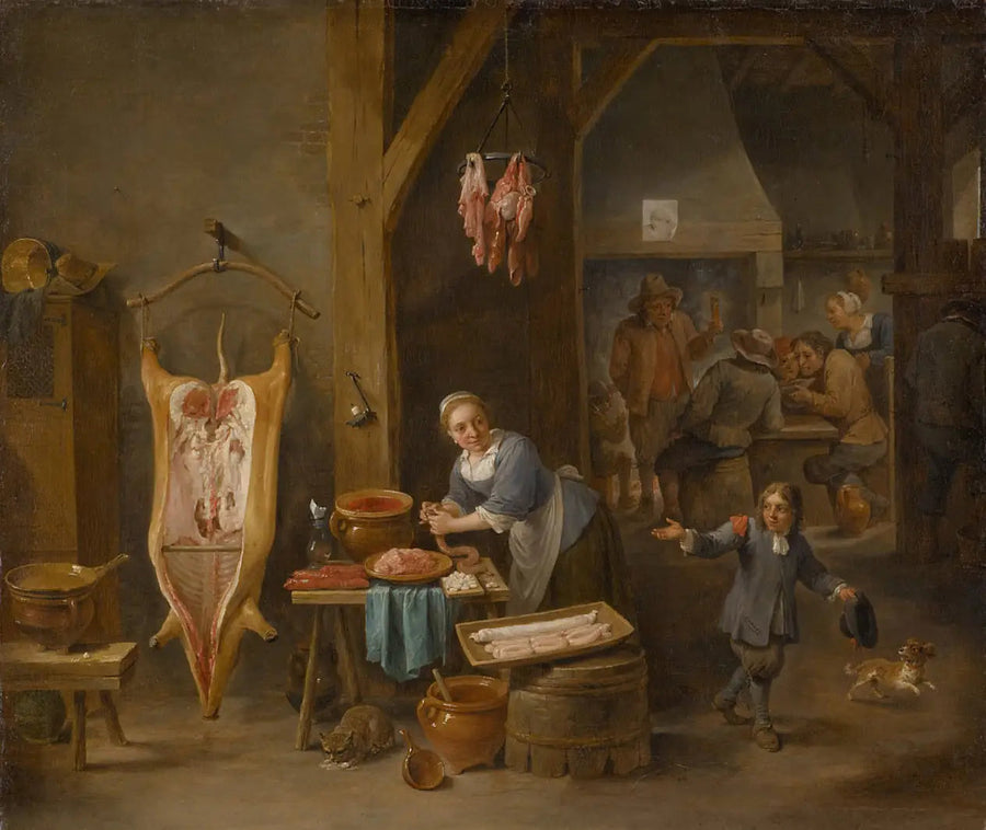 O fabricante de salsichas - David Teniers, o Jovem