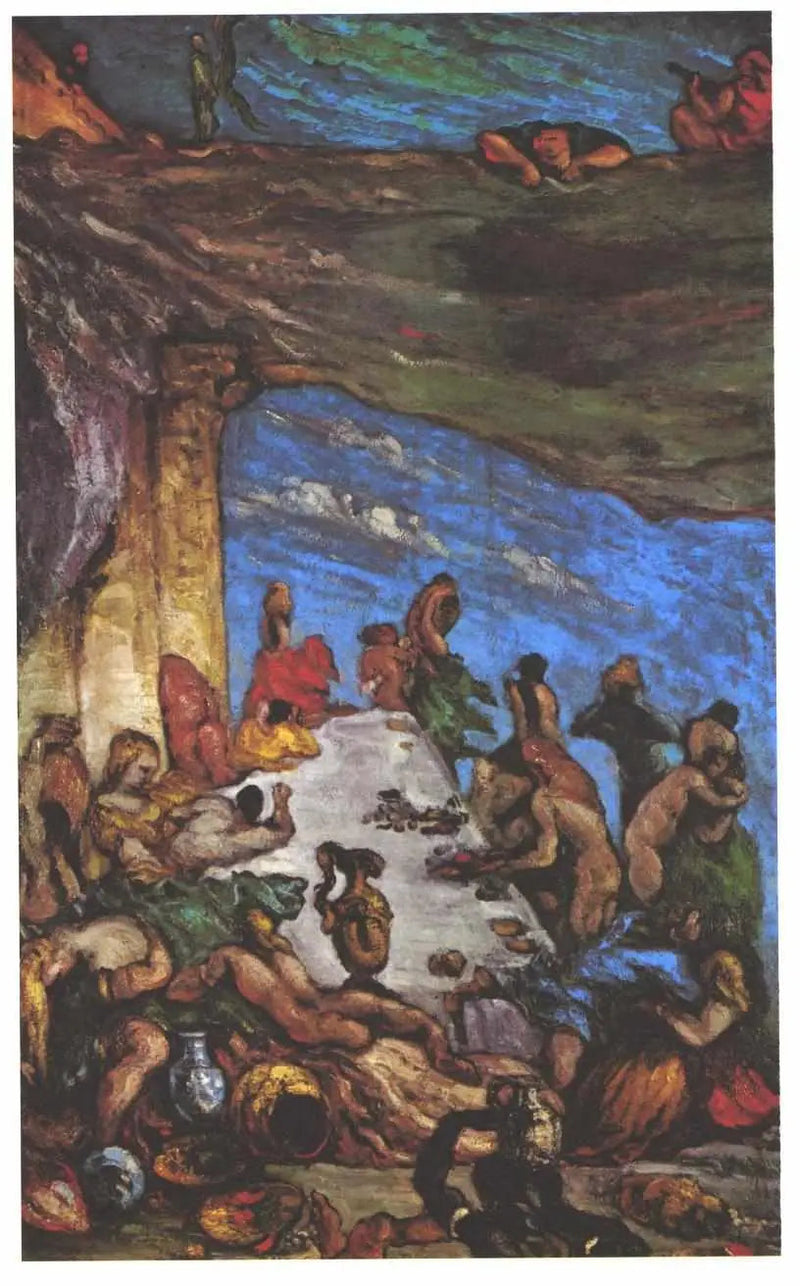O Banquete – A orgia; O banquete de Nabucodonosor - Paul Cézanne