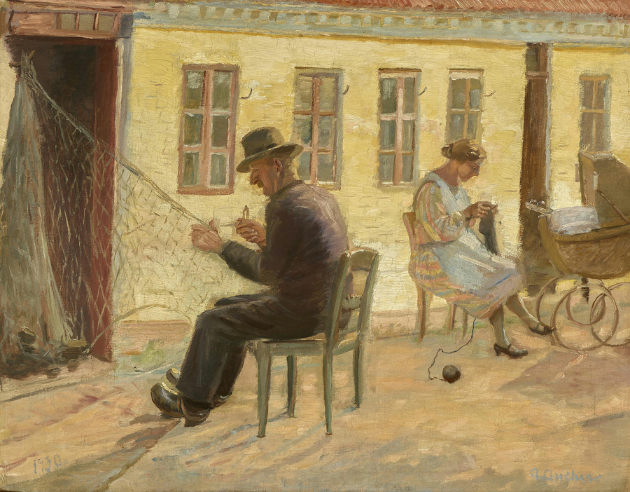 A rede está em reparo. - Anna Ancher