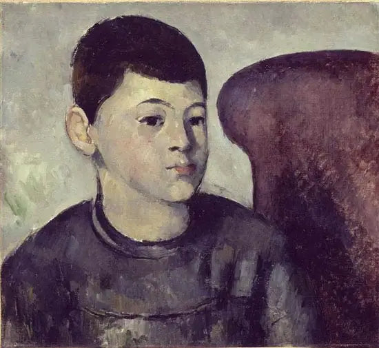 O Filho do Artista no Sofá Vermelho - Paul Cézanne