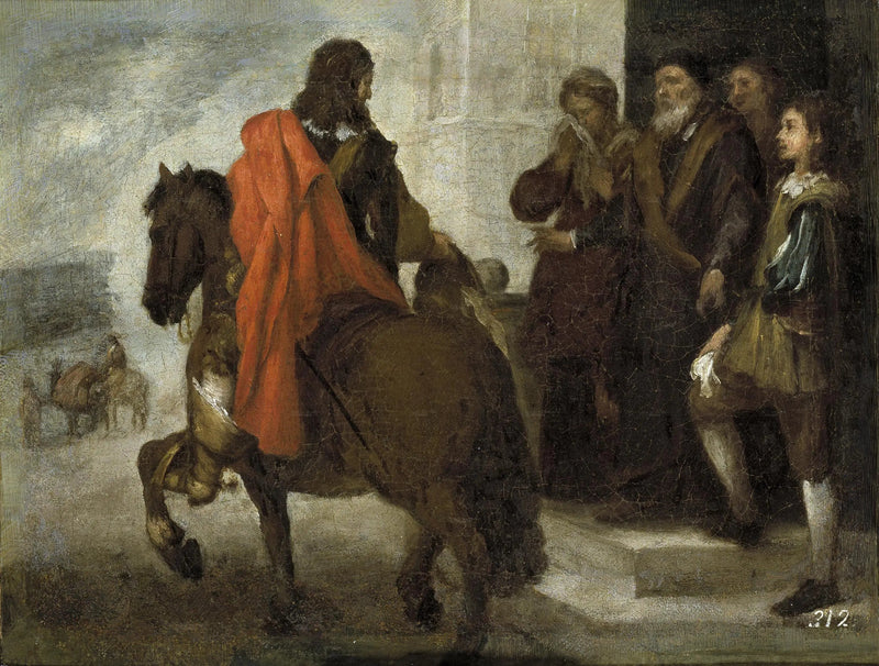 O filho pródigo despedindo-se de sua casa - Bartolomé Esteban Murillo