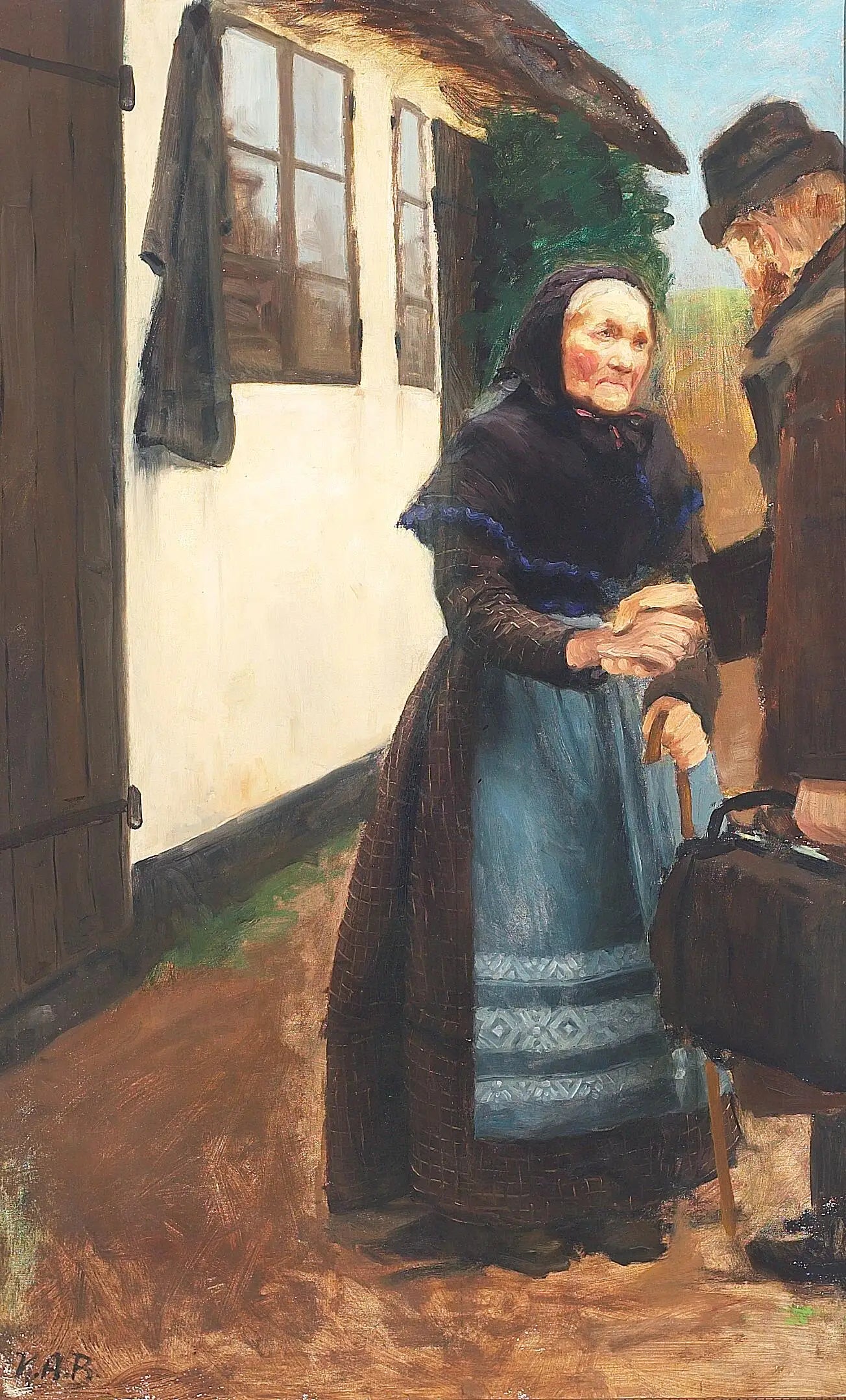 Le fils rentre à la maison. Étudier. - H. A. Brendekilde - Alpha Reproduction