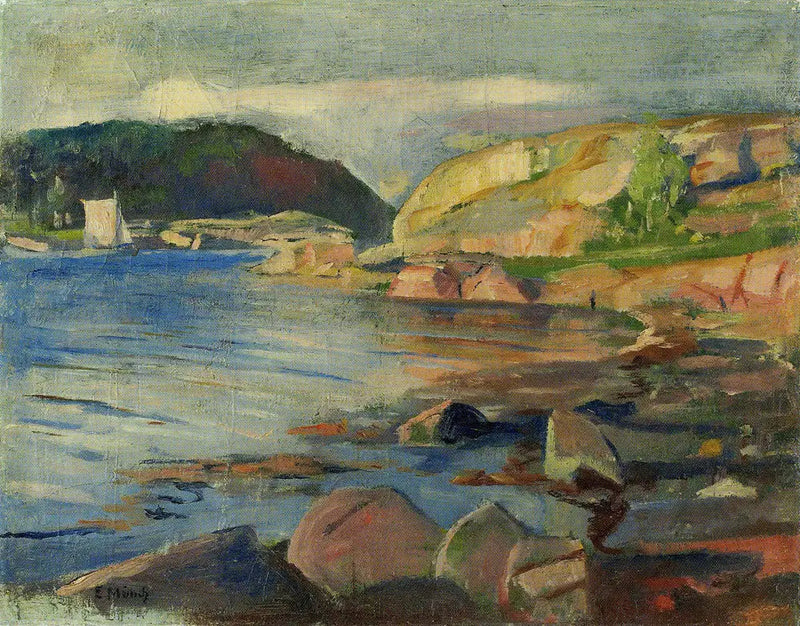 O Fiorde de Tønsberg - Edvard Munch