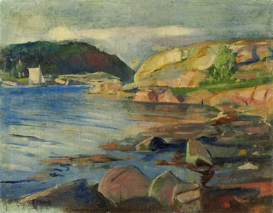 O Fiorde de Tønsberg - Edvard Munch
