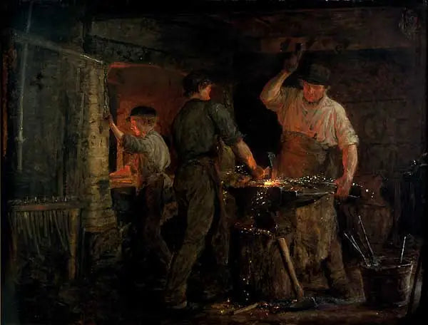 O ferreiro de Hornbæk - Peder Severin Krøyer