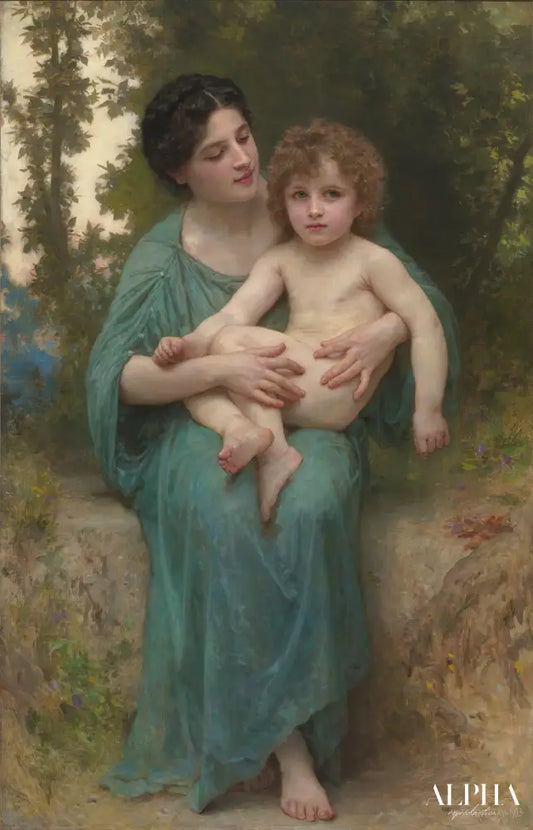 Le frère cadet - William Bouguereau Reproductions de tableaux à la peinture à l’huile