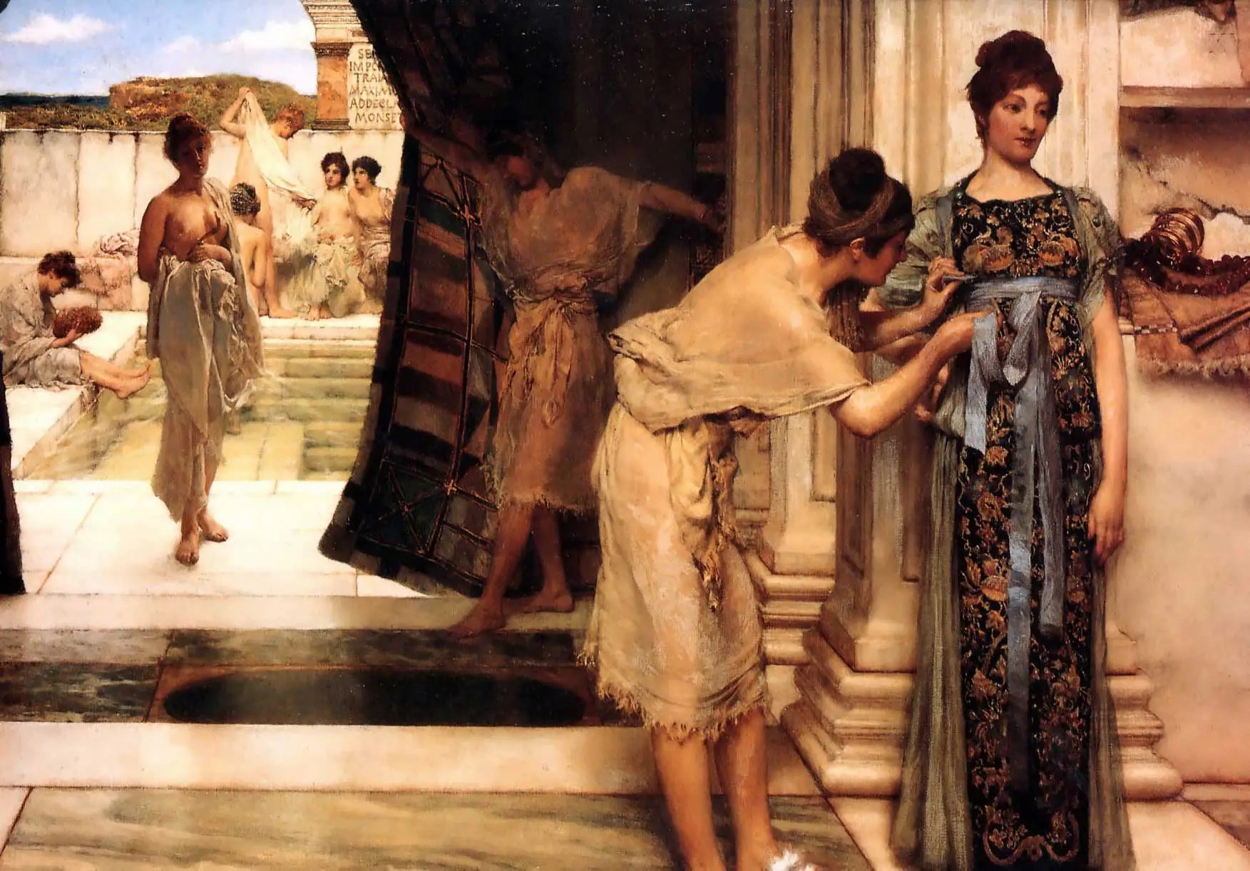 Le Frigidarium - Lawrence Alma-Tadema - Alpha Reproduction