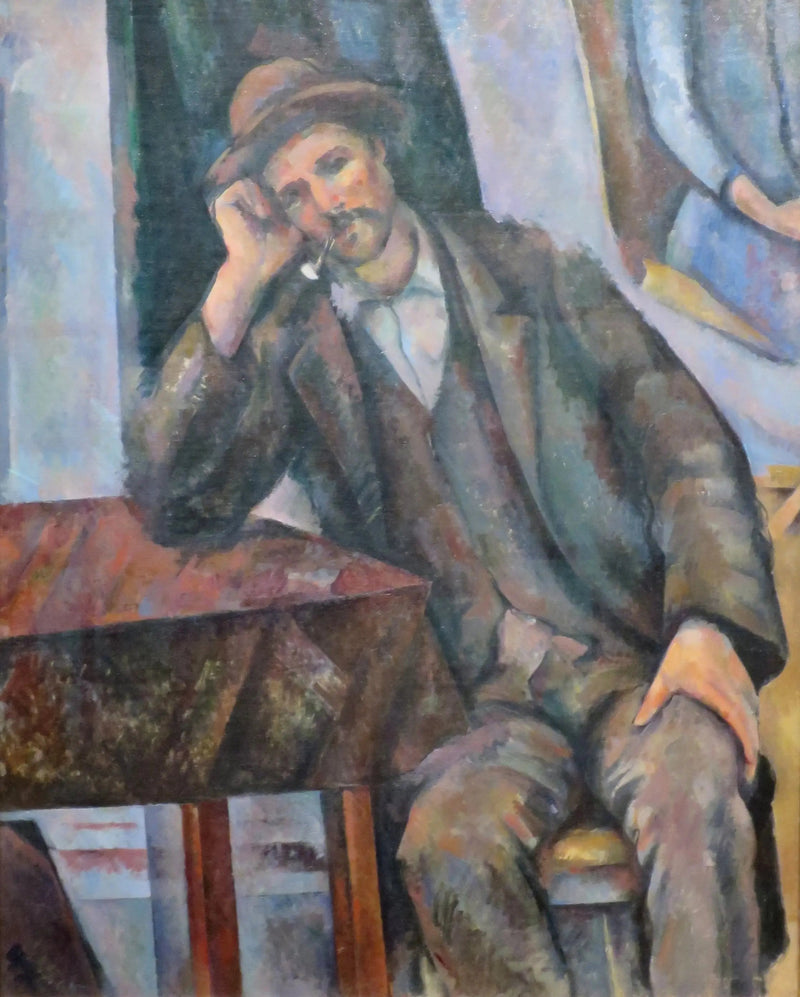 O Fumante de Cachimbo Apoiado - Paul Cézanne