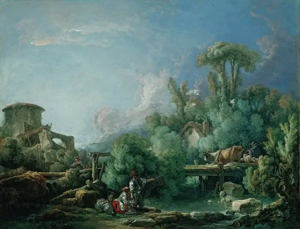 O Galante Pescador - François Boucher