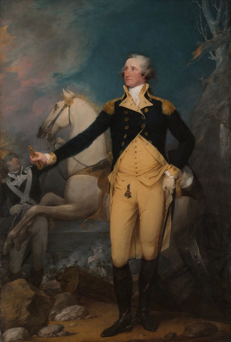 O general George Washington em Trenton - John Trumbull