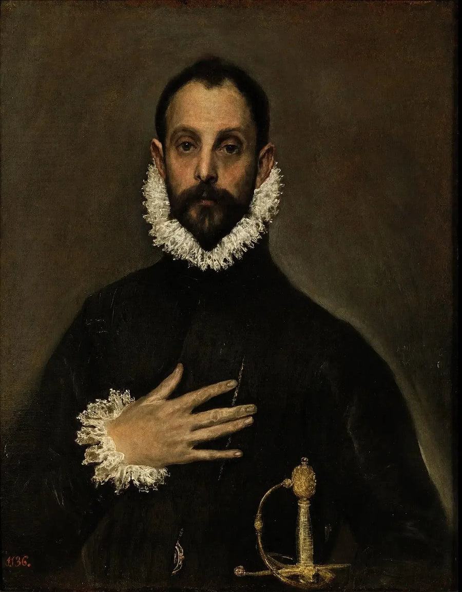 O Cavalheiro com a mão no peito - El Greco