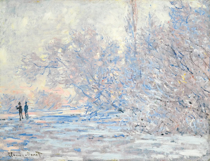 O geada em Giverny - Claude Monet