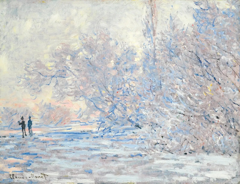 O geada em Giverny - Claude Monet