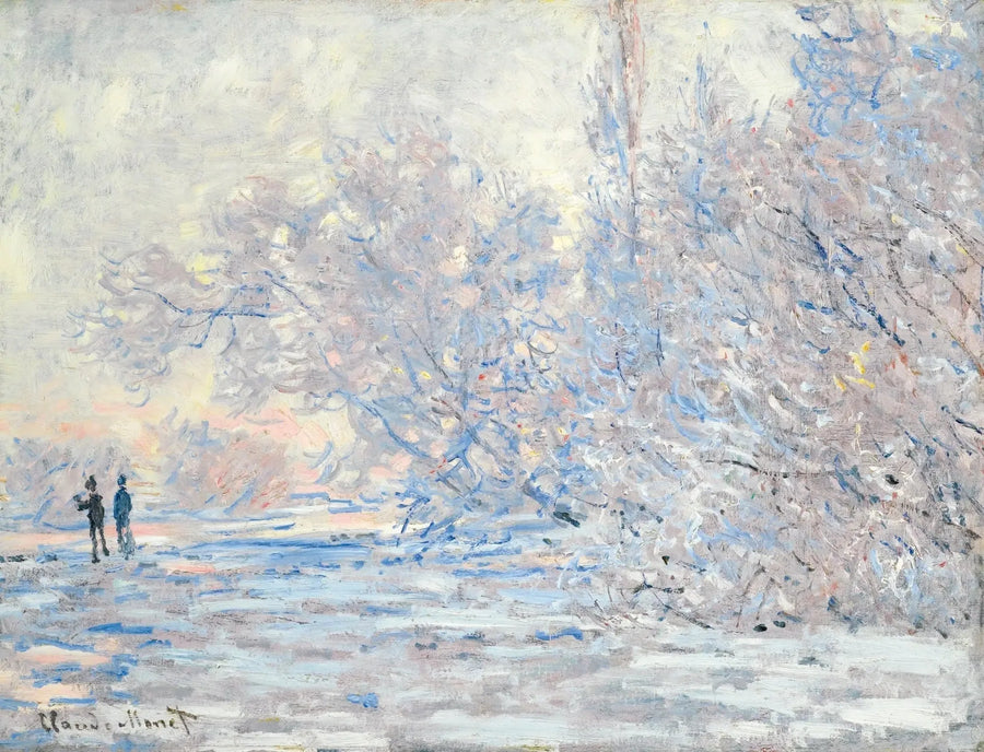 O geada em Giverny - Claude Monet