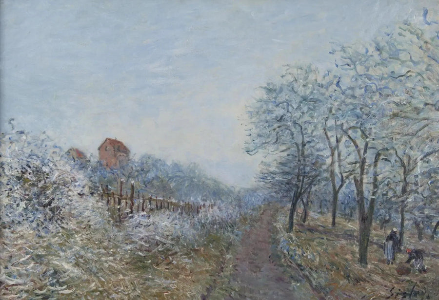 O Gelo em Veneux - Alfred Sisley