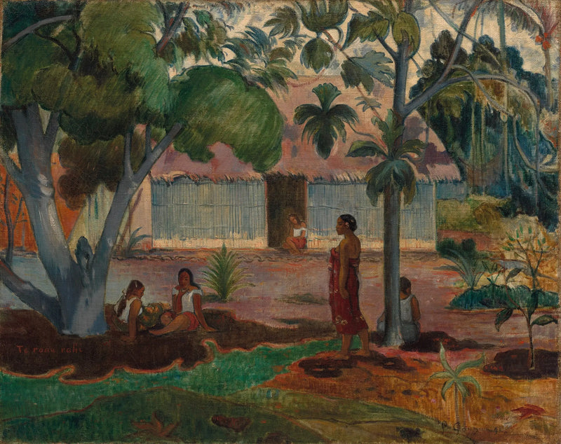 A grande árvore - Paul Gauguin