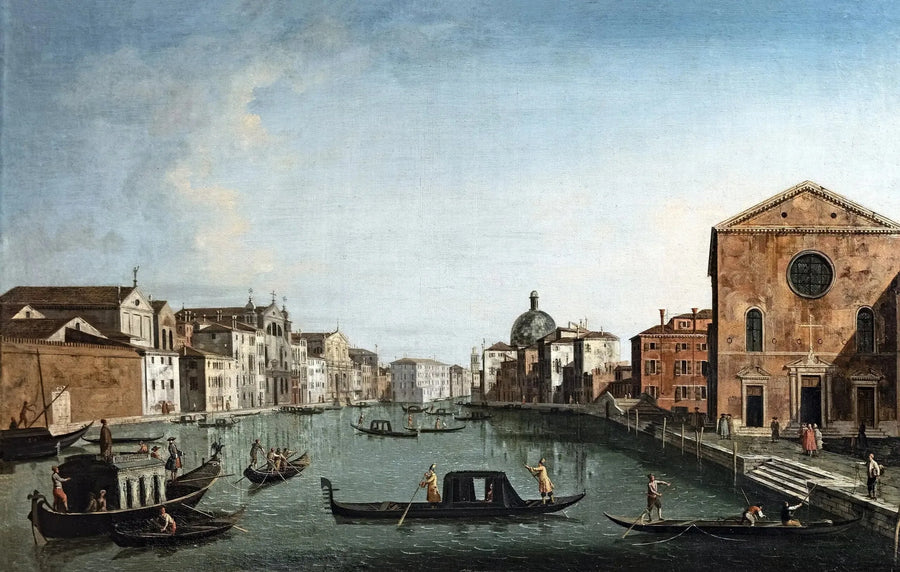 O Grande Canal em Santa Lúcia - Canaletto