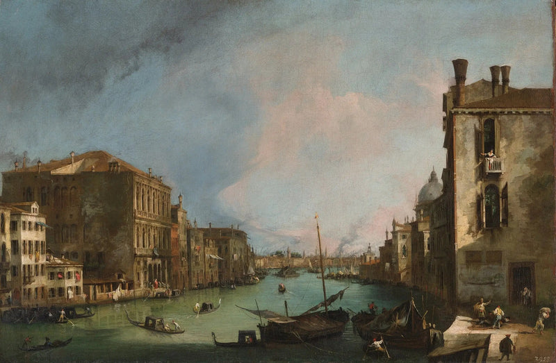 O Grande Canal com a Ponte de Rialto - Canaletto