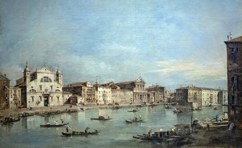O Grande Canal com Santa Lucia e Santa Maria di Nazareth - Francesco Guardi